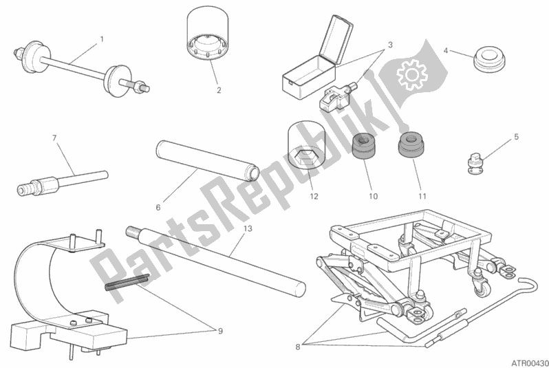 All parts for the Workshop Service Tools, Frame of the Ducati Scrambler 1100 Sport PRO USA 2020